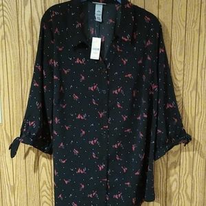 Catherine's cardinal dress top in a 1X, NWT.